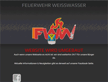 Tablet Screenshot of feuerwehr-weisswasser.de